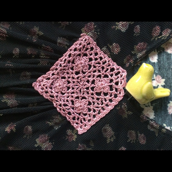 rectangle blanc Paris V neck net top SZ T2 Europe - Picture 1 of 8